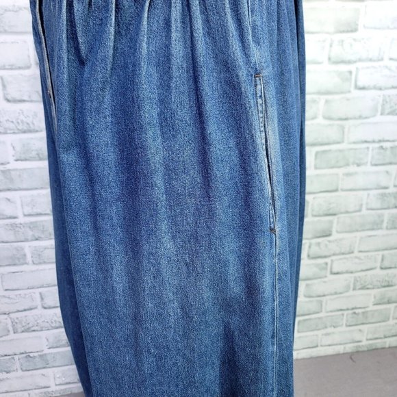 Vintage 90s D.P.S Womens M Tan Corduroy Denim Jumper Tank Shirt‎ Dress - Picture 8 of 13